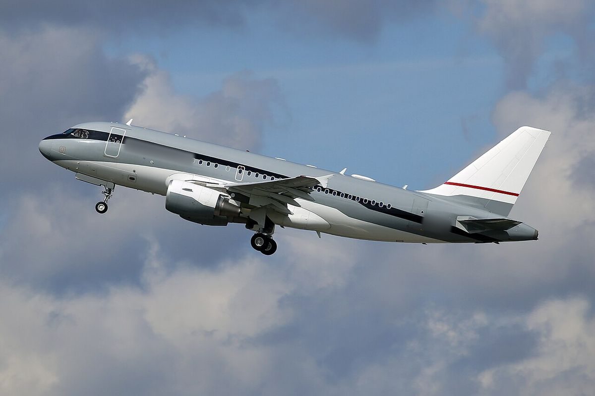 Airbus ACJ319 on the ground
