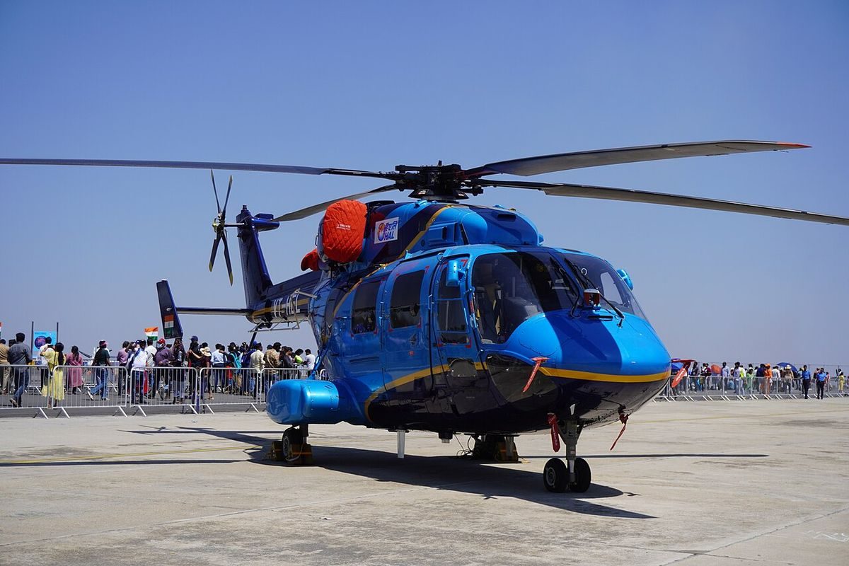 HAL Dhruv ALH on the ground