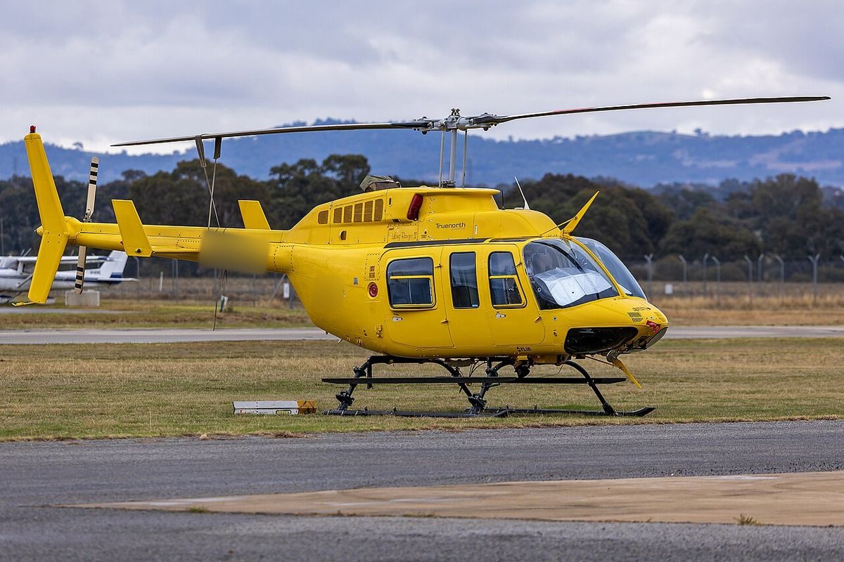 Bell 206L-4 LongRanger IV on the ground
