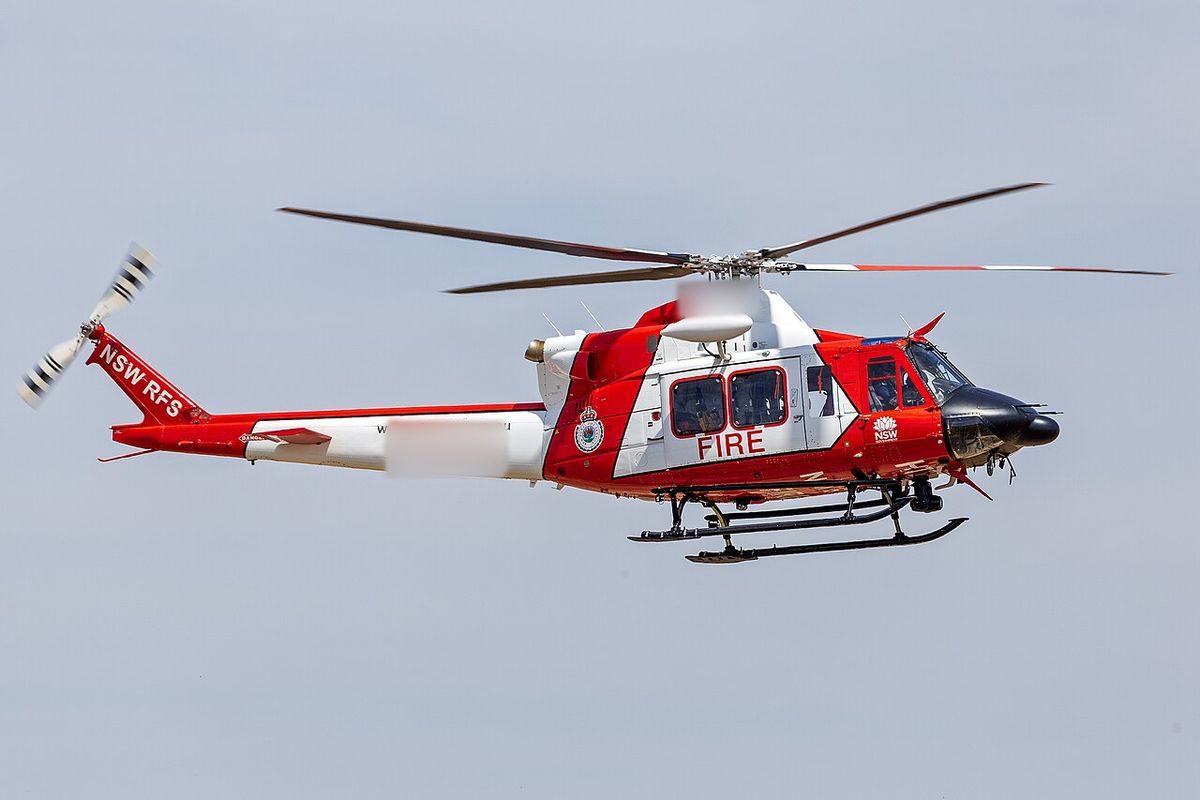 Bell 412EP on the ground