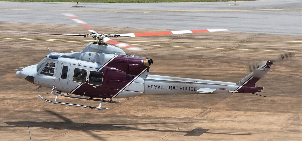 Bell 412EPI on the ground