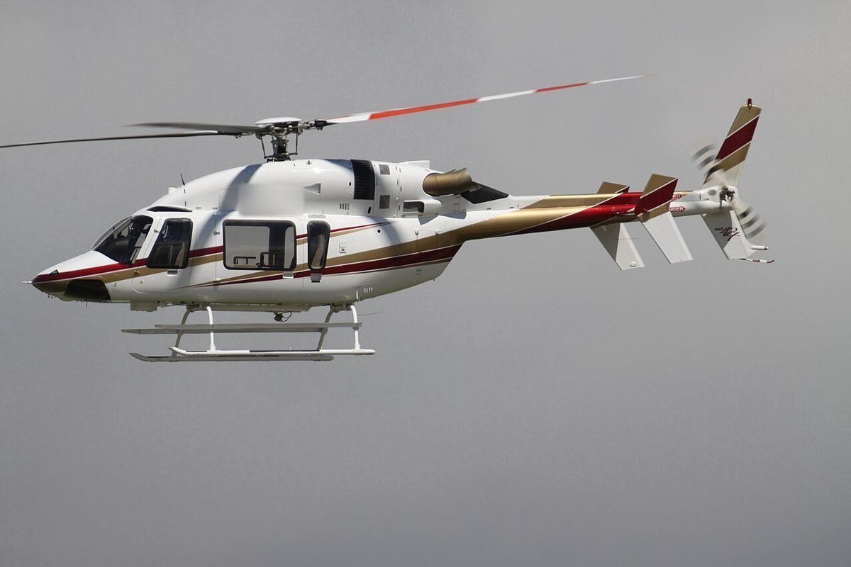 Bell 427 on the ground