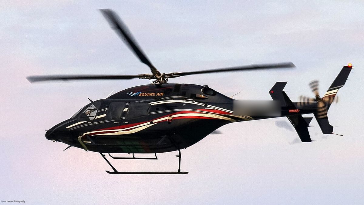 Bell 429 on the ground