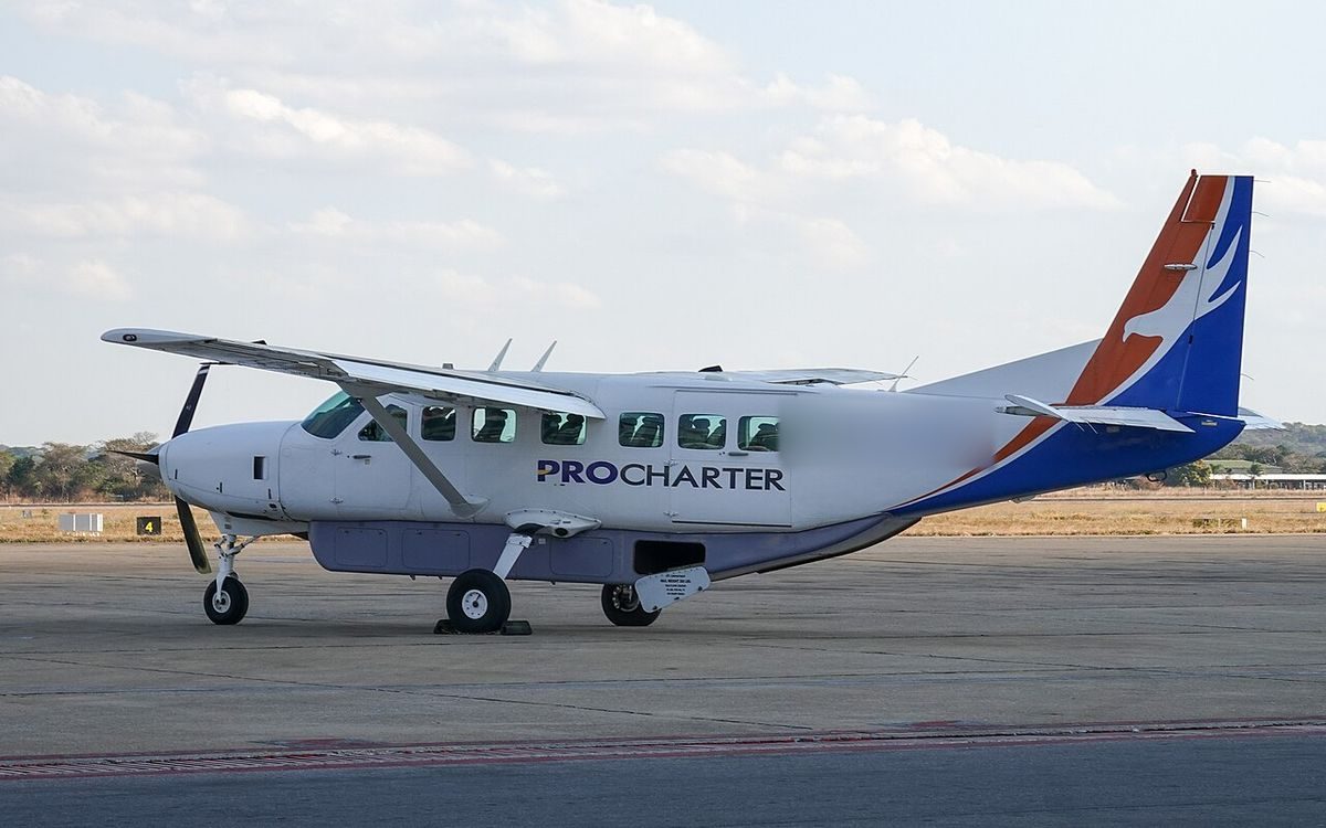 Cessna Caravan 208B on the ground