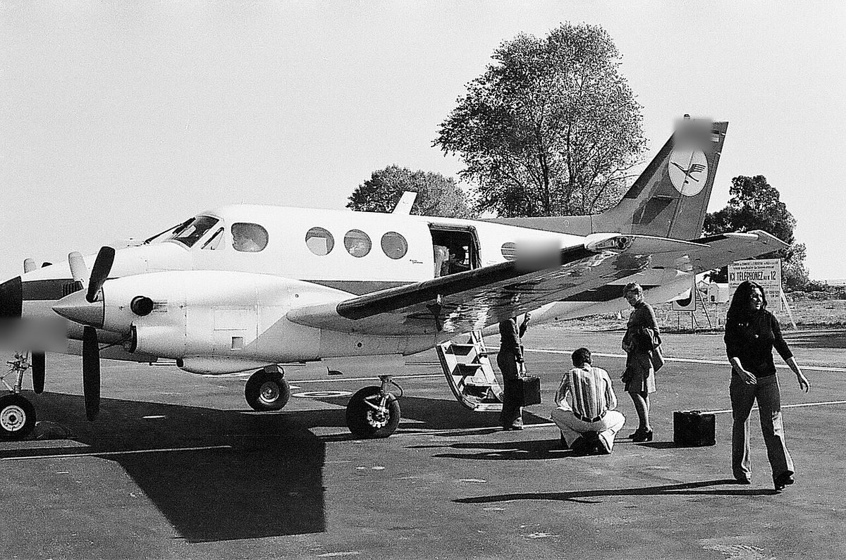 King Air C90 on the ground