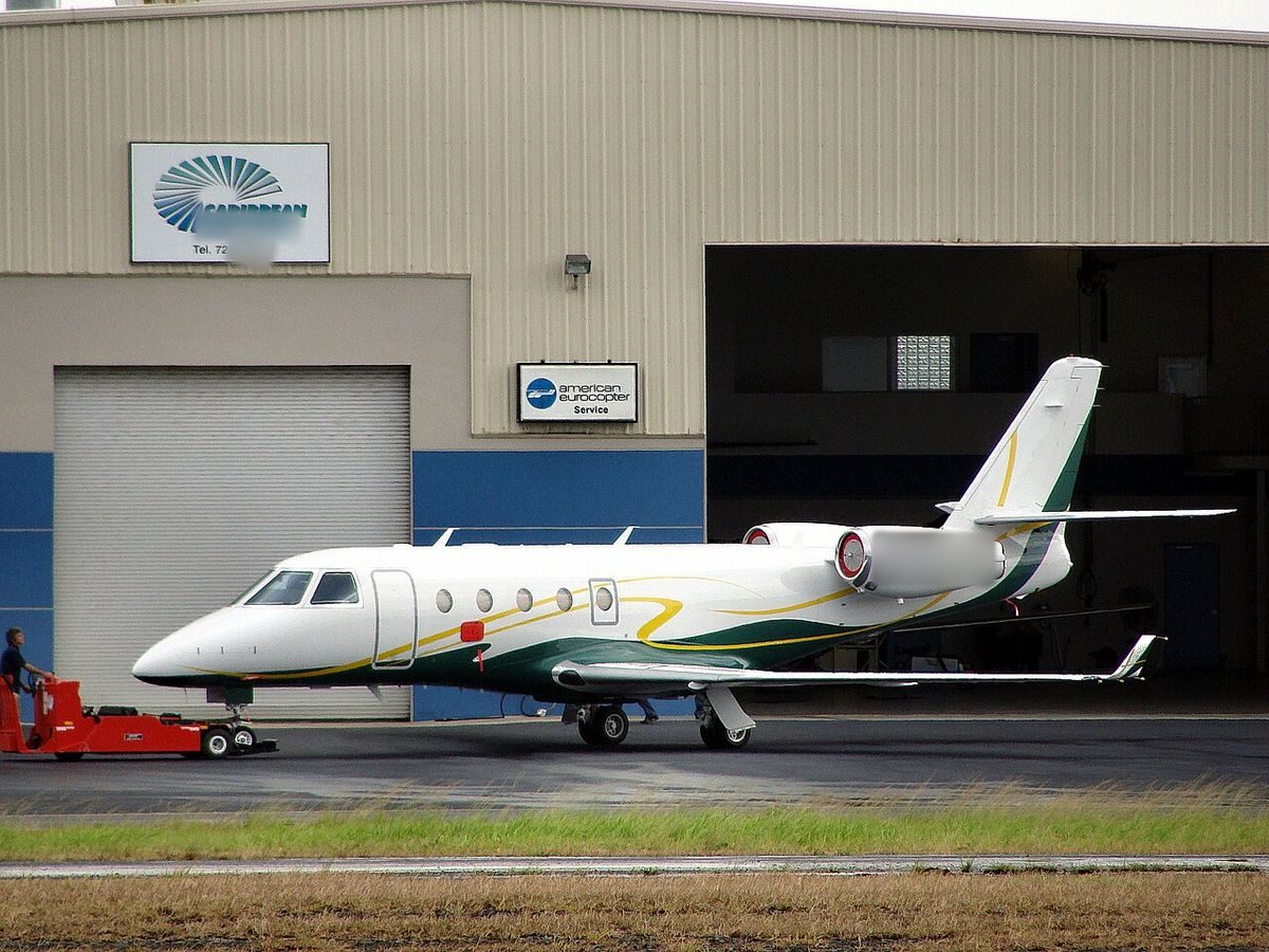 Gulfstream G150 on the ground