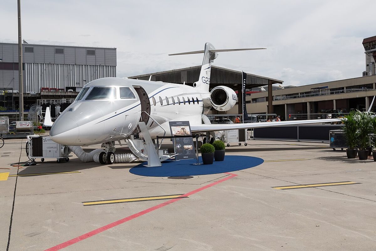 Gulfstream G280 on the ground