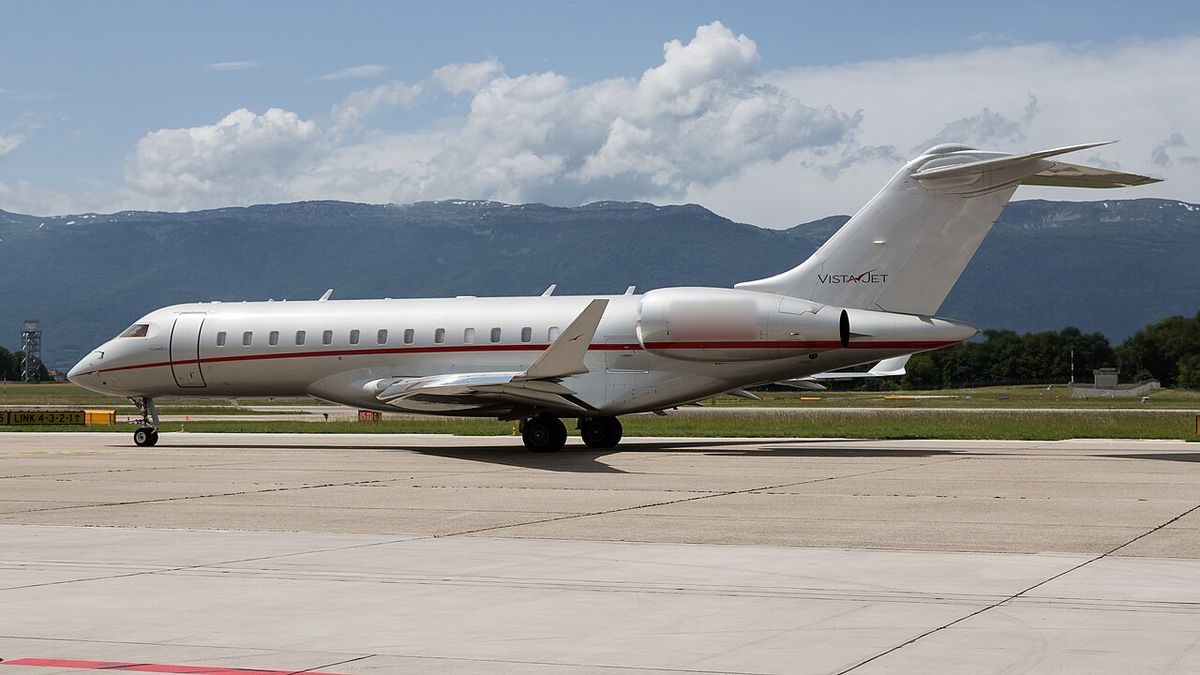 Global 6000 on the ground