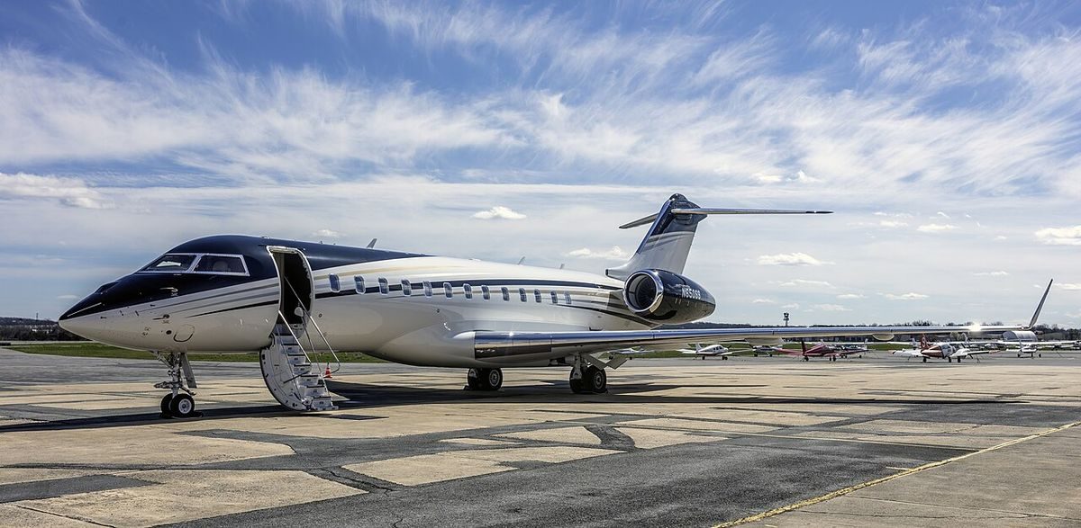 Global 6500 on the ground
