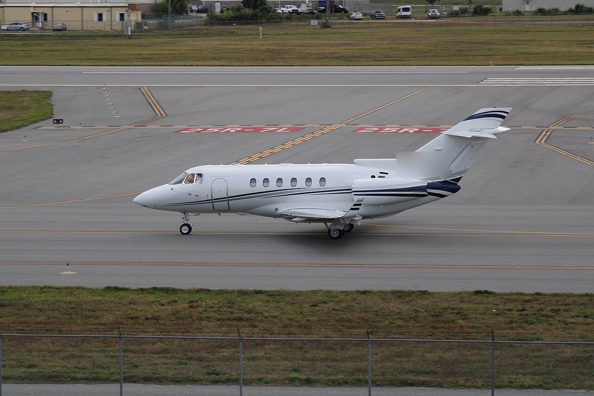 Hawker 900XP on the ground