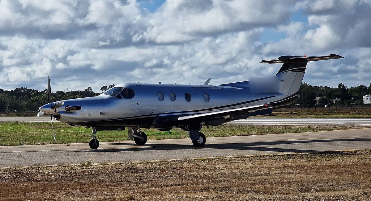 Pilatus PC-12 on the ground