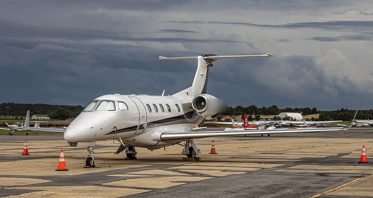 Phenom 300 on the ground
