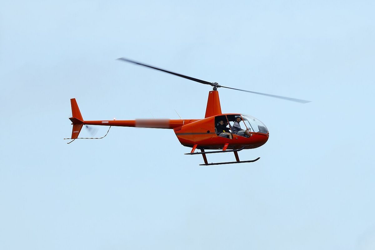 Robinson R44 Raven II on the ground