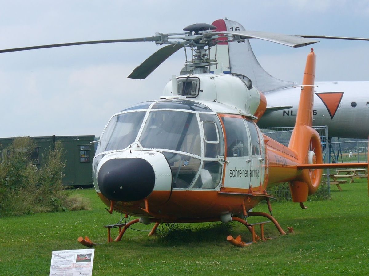 SA365 N Dauphin on the ground